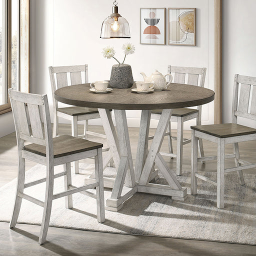 Dakota 5 Pc Counter Ht Table Set - Visions in Furniture (La Mirada, CA)
