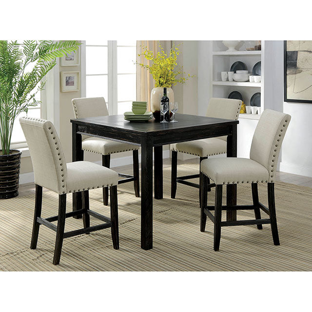 Kristie 5 Pc. Counter Ht. Table Set - Visions in Furniture (La Mirada, CA)