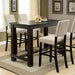 Sania 5 Pc Bar Table Set Black - Visions in Furniture (La Mirada, CA)