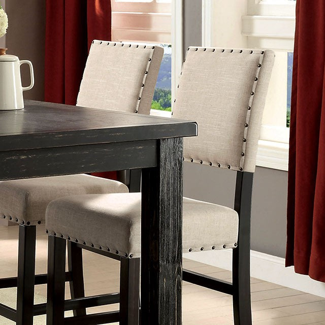 Sania 7 Pc Counter Ht Table Set - Visions in Furniture (La Mirada, CA)