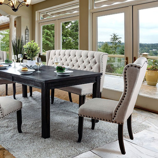 Sania 7 Pc Dining Table Set Solid Wood - Visions in Furniture (La Mirada, CA)
