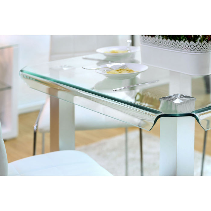 Richfield 5 Pc Counter Ht Table Set Silver - Visions in Furniture (La Mirada, CA)