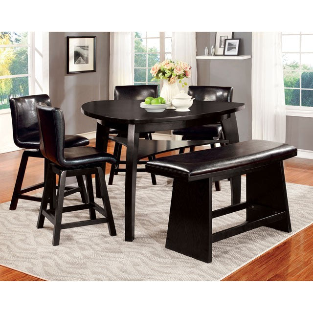 Hurley 7 Pc Counter Ht Table Set - Visions in Furniture (La Mirada, CA)