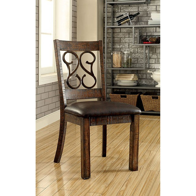 PAULINA Rustic Walnut Dining Table - Visions in Furniture (La Mirada, CA)