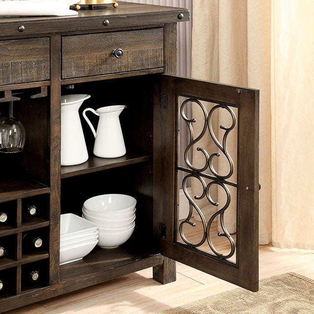 PAULINA Rustic Walnut Dining Table - Visions in Furniture (La Mirada, CA)