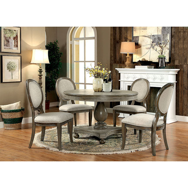 Kathryn 5 Pc Dining Table Set Rustic - Visions in Furniture (La Mirada, CA)