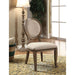 Kathryn Rustic Dark Oak/Beige Side Chair (2/CTN) - Visions in Furniture (La Mirada, CA)