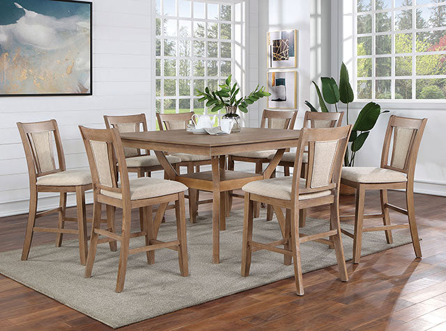 Upminster 7 Pc Counter Ht Table Set - Visions in Furniture (La Mirada, CA)