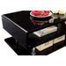 Ninove Black/Chrome End Table - Visions in Furniture (La Mirada, CA)