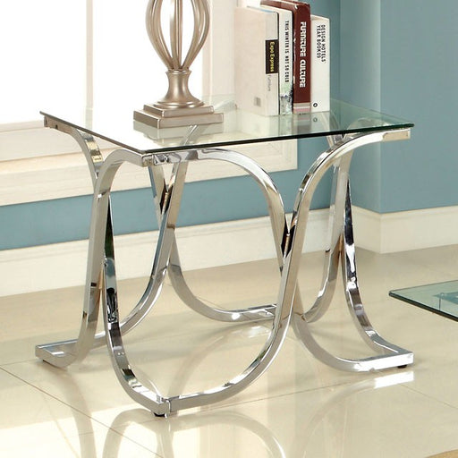 LUXA Chrome End Table - Visions in Furniture (La Mirada, CA)