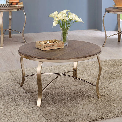 Wicklow 3 Pc. Table Set, Champagne - Visions in Furniture (La Mirada, CA)