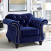 Jolanda Chair Blue & Grey - Visions in Furniture (La Mirada, CA)