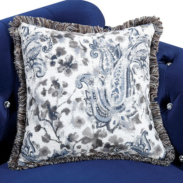 Jolanda Chair Blue & Grey - Visions in Furniture (La Mirada, CA)