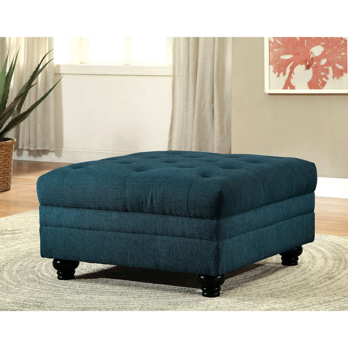 Stanford Armless Chair Teal - Visions in Furniture (La Mirada, CA)