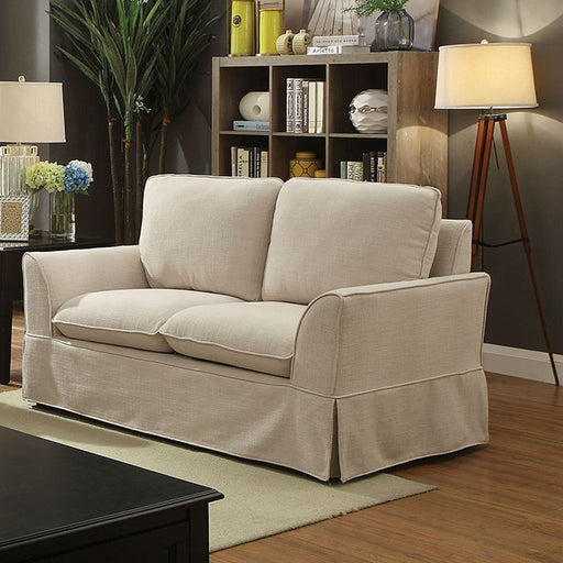 Maxine Love Seat Beige - Visions in Furniture (La Mirada, CA)