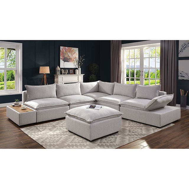 Arlene Sectional White - Visions in Furniture (La Mirada, CA)