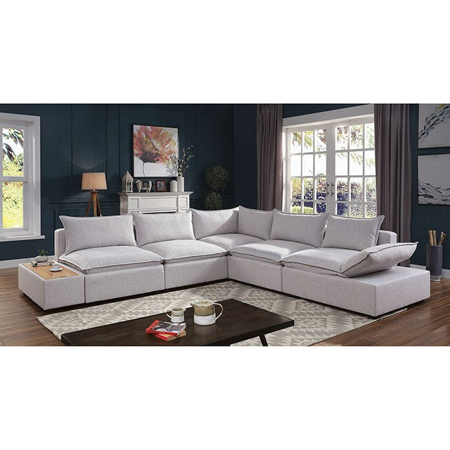 Arlene Sectional White - Visions in Furniture (La Mirada, CA)