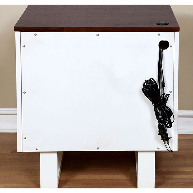 Meredith Night Stand w/ USB Outlet - Visions in Furniture (La Mirada, CA)