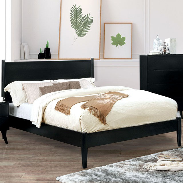 Lennart Bed Oak, Black, Gray, & White - Visions in Furniture (La Mirada, CA)