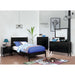 Lennart Bed Oak, Black, Gray, & White - Visions in Furniture (La Mirada, CA)