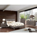 Lennart Bed Oak, Black, Gray, & White - Visions in Furniture (La Mirada, CA)