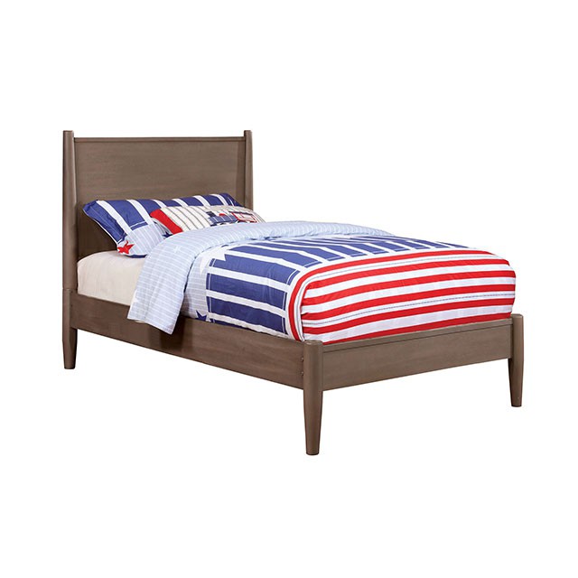 Lennart Bed Oak, Black, Gray, & White - Visions in Furniture (La Mirada, CA)