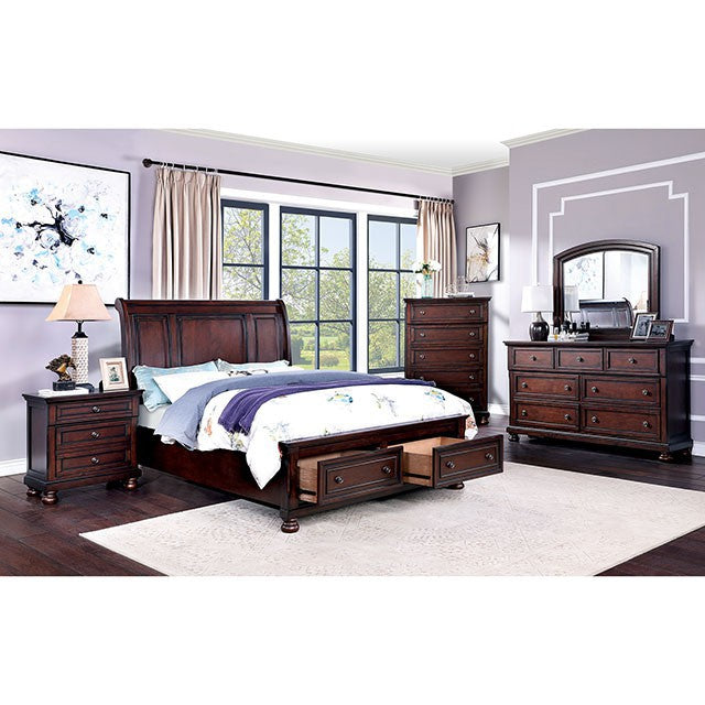 Wells Queen Bed Chrome - Visions in Furniture (La Mirada, CA)