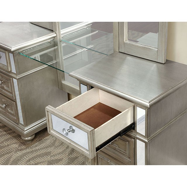 Salamanca Vanity W/ Stool - Visions in Furniture (La Mirada, CA)