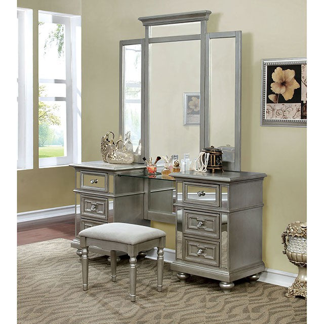 Salamanca Vanity W/ Stool - Visions in Furniture (La Mirada, CA)