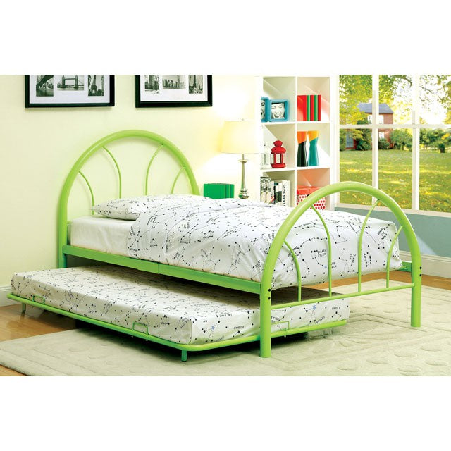 Rainbow Full Bed Black, White, Silver, Black, & Green - Visions in Furniture (La Mirada, CA)