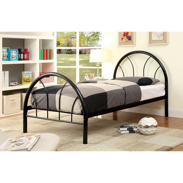 Rainbow Full Bed Black, White, Silver, Black, & Green - Visions in Furniture (La Mirada, CA)