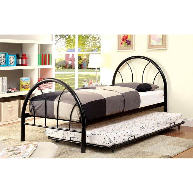 Rainbow Full Bed Black, White, Silver, Black, & Green - Visions in Furniture (La Mirada, CA)