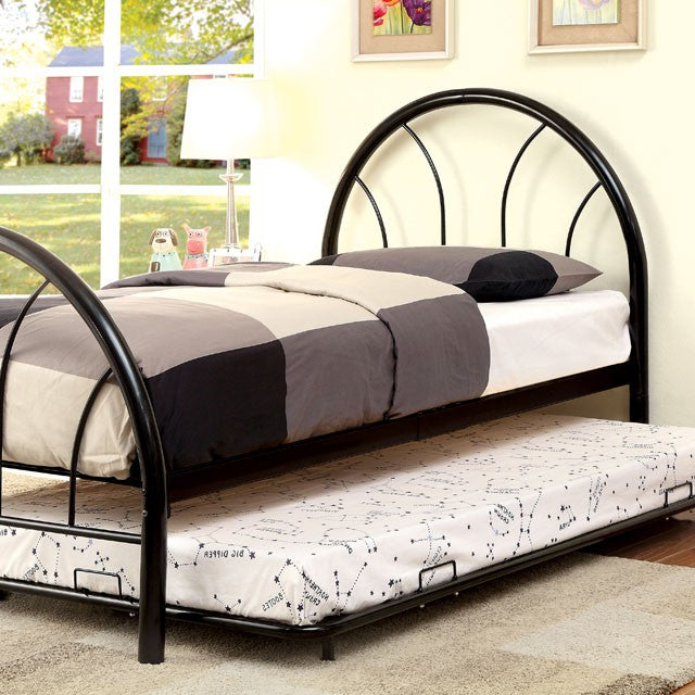 Rainbow Full Bed Black, White, Silver, Black, & Green - Visions in Furniture (La Mirada, CA)