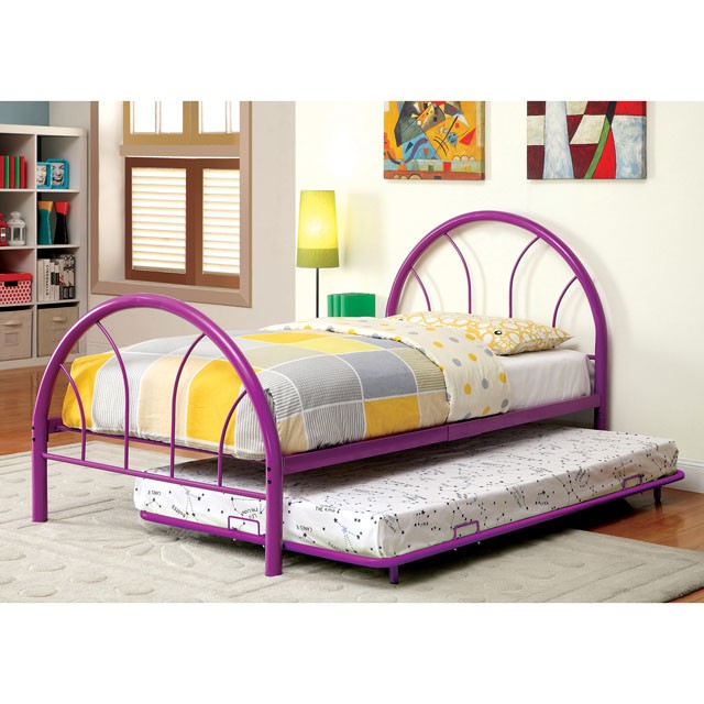 Rainbow Full Bed Black, White, Silver, Black, & Green - Visions in Furniture (La Mirada, CA)
