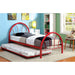 Rainbow Full Bed Black, White, Silver, Black, & Green - Visions in Furniture (La Mirada, CA)