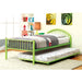 Rainbow Full Bed Black, White, Silver, Black, & Green - Visions in Furniture (La Mirada, CA)