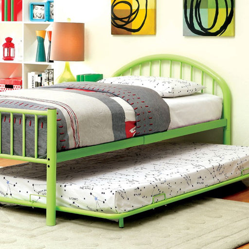 Rainbow Full Bed Black, White, Silver, Black, & Green - Visions in Furniture (La Mirada, CA)