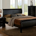 Louis Philippe Bed Black, White, & Cherry - Visions in Furniture (La Mirada, CA)