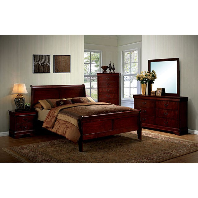 Louis Philippe E.King Bed - Visions in Furniture (La Mirada, CA)