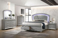 Maddie Bed White & Silver - Visions in Furniture (La Mirada, CA)