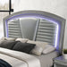 Maddie Bed White & Silver - Visions in Furniture (La Mirada, CA)