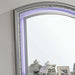 Maddie Bed White & Silver - Visions in Furniture (La Mirada, CA)