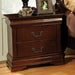 Velda Night Stand Chrome - Visions in Furniture (La Mirada, CA)