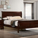 Louis Philippe E.King Bed Black, Cherry, & Gray - Visions in Furniture (La Mirada, CA)