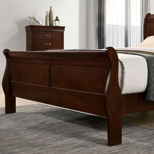 Louis Philippe Full, Twin, Full, & King Bed Black, Grey, Brown & White - Visions in Furniture (La Mirada, CA)
