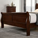 Louis Philippe E.King Bed Black, Cherry, & Gray - Visions in Furniture (La Mirada, CA)