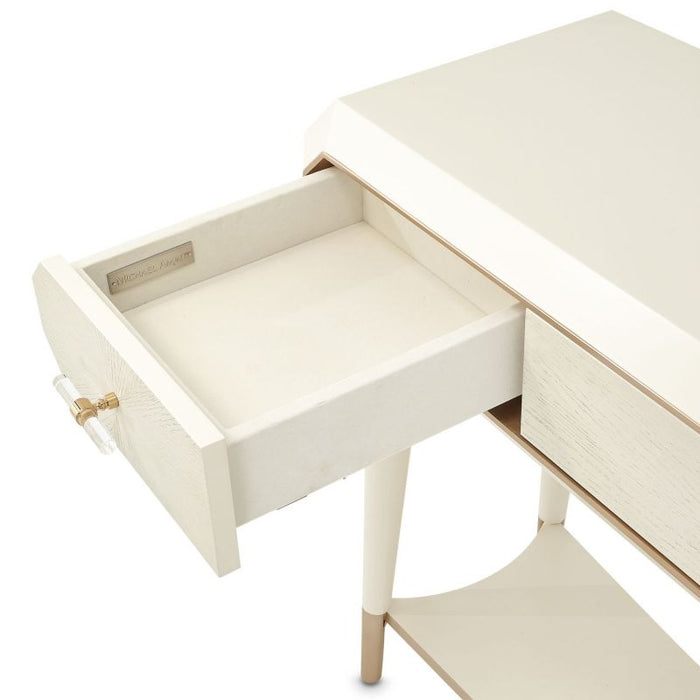 AICO La Rachelle Console Table in Medium Champagne - Visions in Furniture (La Mirada, CA)