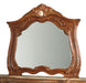 AICO Cortina Mirror in Honey Walnut - Visions in Furniture (La Mirada, CA)