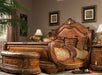 AICO Cortina King Sleigh Bed in Honey Walnut - Visions in Furniture (La Mirada, CA)