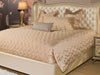 AICO Cosmopolitan 3-pc Queen Coverlet Set in Champagne - Visions in Furniture (La Mirada, CA)